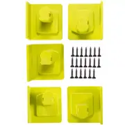 5Pcs Power Tool Mount Holder Plastic Electric Tool Battery Dock Hanger PT