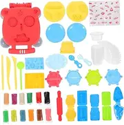DOITOOL 1 Set Clay Tools Educational Dough Molds for Creative Play Safe Durable Hamburger Maker Fun for Childrens Imagination and Parent Interaction