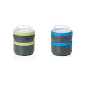 [Human Gear] Humangear Stax EatSystem Food Containers (XL) - Grey Blue