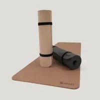 在飛比找momo購物網優惠-【QMAT】8mm瑜珈墊-8色可選 台灣製(附贈束帶及收納網