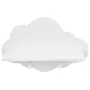 Solid Wood Partition Rack Cloud Wall Shelf No Drill Floating Child