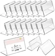 48pcs Table Sign Holders Shaped Display Stands for Name Cards Tags Flyers for Offices Exhibitions and Events