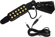 NULYLU Acoustic Guitar Magnetic Pickup with Volume Control Easy Install Cable Compatible with Folk Guitars for Enhanced Sound Performance and Versatile Connectivity