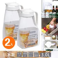 在飛比找Yahoo奇摩購物中心優惠-【Lustroware】日本岩崎按壓式耐熱冷水壺3L 2件組