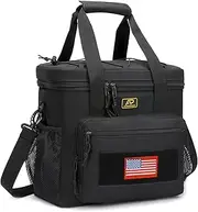 Lunch Box for Men, Tactical Lunch Bag MOLLE Webbing Leakproof Insulated Large Lunch Cooler Women Adult Meal with Adjustable Shoulder Strap Durable Lunch Pail