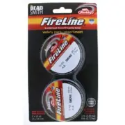 Beading Thread FireLine Smoke Grey FLSGM2PK mini spool pk: 4lb, 6lb 15yd each