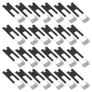 67x19mm Downlight Spring Clips 30pcs Recessed Light Securing Clamps Black