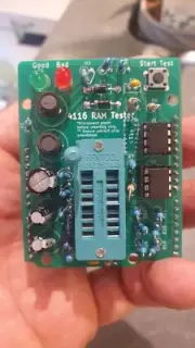 4116 RAM DRAM Memory Tester Kit Works with Arduino Uno DIY Solder