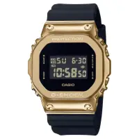 在飛比找momo購物網優惠-【CASIO 卡西歐】G-SHOCK閃耀金色電子錶(GM-5