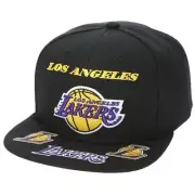 Los Angeles Lakers Hat Black Front Loaded Mitchell & Ness Snapback OSFM