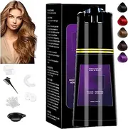 Polar Hair Dye Shampoo,Polar Hair Care Instant Dye Shampoo,Polar Shampoo,Color Shampoo Hair Dye,Polar Hair Care Shampoo,Polar Color Restoring Shampoo,Black Hair Dye Shampoo for Men and Women (Purple)