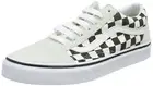 Vans Unisex Low-Top Sneakers Off White Checkerboard Blk, Men 11/Women 12.5
