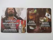 Beer Coaster ~ 2013 CAPTAIN MORGAN Rum Co ~ Original Captain & Cola, Lemon Lime+