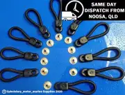 Bunji Tonneau Loops - 80mm - 10 Pack - Bungee Tonneau Ute Marine Repair