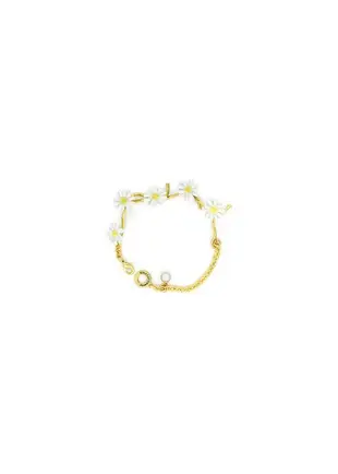 Daisy Bracelets, White Flower Bracelets, Daisy, Hand-painted Enamel Jewellery