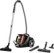 Rowenta RO7260EA Silence Force Cyclonic Bagless Vacuum Cleaner, black / brown