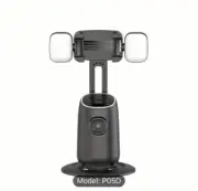 AI Intelligent 360° Face Tracking Gimbal with Dual Cold Smartphone Stabilizer