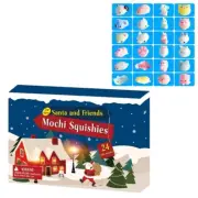 Christmas Advent Calendar Squeeze Toys Set Cute Animals 24 Days Countdown Dolls