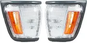 Side Mirror Indicator For Toyota For Hilux Mk3 LN RN 1989-1993 Turn Signal Light Corner Marker Signal Light Car Front Bumper Corner Light Dynamic Sequential Blinker(1 Left and 1 Right)