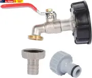 IBC Tank Adapter 1/2" Connector Adapter Fittings Tool S60X6 Yard Garden Water Ta