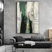 Hand-Painted Oil Paintings Canvas Wall Art Decoration Contemporary Abstract Texture for Home Decor Rolled Frameless Unstretched Painting