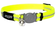 Rogz Alleycat Safety Release Collar Dayglo Yellow Sml
