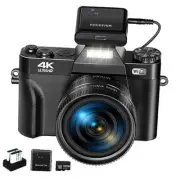 Digital Camera for Photography 4K 48MP Vlogging Camera for YouTube with WiFi,