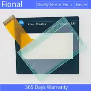 Touch Screen Panel Glass Digitizer For PanelView 550 2711-T5A14L1+Overlay Film