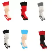 Contrast Top Cuban Heel Backseam Sheer Stockings Over the Knee Socks Hosiery