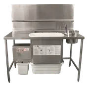 Ayrking Manual Breading Workstation - 1448 x 795 x 1554mm - Bread Crumb Machine (BBS-U-5730-BP-LH-JL) - BBS-U-5730-BP-LH-JL