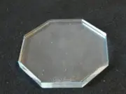 Oleg Cassini Octagon Shaped 4 Crystal Coasters