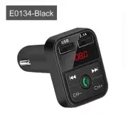 Black Bluetooth 5.0 FM Transmitter Wireless Handsfree Audio Receiver Auto MP3