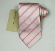 NEW Burberry PINK Stripes Mans 100% Silk Tie Authentic Italy Made 3.5" 035079