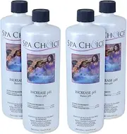 SpaChoice 1-Quart 4-Pack Premium Increase pH, Liquid pH Increaser for Hot Tub, Made in USA