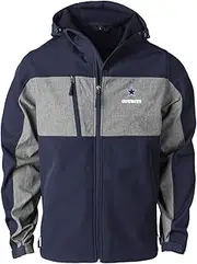 NFL Jacksonville Jaguars Mens Zephyr Softshell Jacket, Black/Grey
