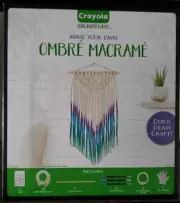Crayola DIY Macrame Wall Hanging Kit, Ombre Macrame Supplies, Gift, (LOC 404)