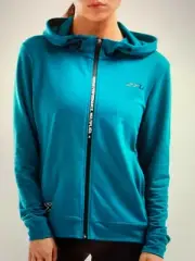 2XU Women's Urban L/S Zip Hoodie in Teal Size Small