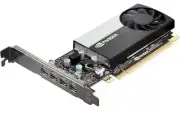PNY Nvidia T1000 4GB GDDR6 4x Mini DP PCIe 3.0 x16 VCNT1000-PB GPU Graphics Card
