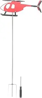 Outdoor Weathervane Red Metal Rotating Airplane Weathervane Wind Direction Indicator for Patio Garden Decoration Metal Decorative Stake Garden Decor for Outside Yard