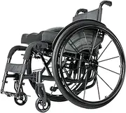 Rolling Walkers Adults 56 kg-65 kg Weight Wheelchair Seniors Handicapped Disabled Users Wheel Chair Mobility Device Portable Foldable Lightweight Self-Propelled Wheelchair