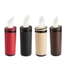 2 Pcs ABS Tissue Holders Round Car Tissues Cylinder Tissue Storage Box Car