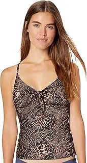 [Seafolly] Women's Tie Front Tankini Top with Adjustable Straps