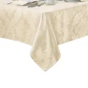 Elrene Barcelona Jacquard Damask Oblong Tablecloth, 84 x 60