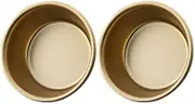 HOLIDYOYO Korean Traditional Wine Bowls, 2pcs Raw Rice Wine Bowls Korean Makgeolli Dongdongju Hiking Soup Dish Aluminum Ramen Noodle Rice Bowl for BBQ Parties Camping Golden