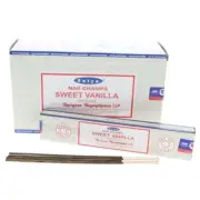 Satya Nag Champa Sweet Vanilla Incense Sticks Aroma Fragrance - 144 sticks