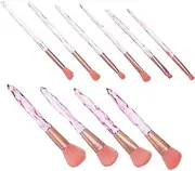 SHERCHPRY 10pcs Professional Makeup Brush Set Foundation Eyeliner Powder Brush Kit for Women Smooth Bristles