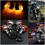Motorbike For S&uzuki For B&oulevard M109R VRZ1800 2006-2015 12V Motorcycle Front Rear Amber Turn Signals Indicator Light Blinker Flasher Lamp Turning Indicators(1 Pair Rear)