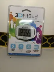 3DFitBud Simple Step Counter Walking 3D Pedometer with Clip and Lanyard