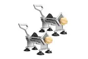 SOGA 2X Stainless Steel Potato Cutter Commercial-Grade French Fry and Fruit/Vegetable Slicer with 3 Blades