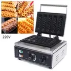 Commercial Nonstick Electric 5pc Waffle Dog Stick Maker Baker Machine